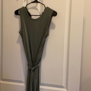 Soft hunter green jumpsuit